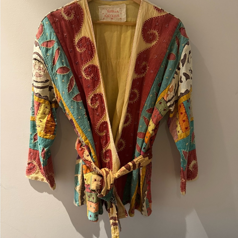 Artisan Patchwork Belted Jacket